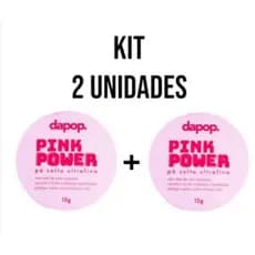 Pó pink dapop kit c 2 unidades
