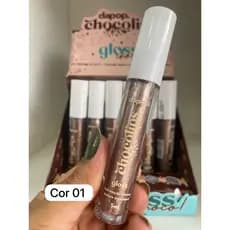 gloss chocolips dapop cor 01 com glitter