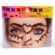 Adesivo De Rosto Junino Decoração Facial Festa Junina 1 Un