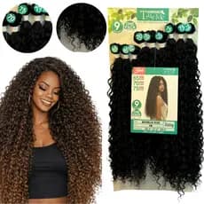 Cabelo Cacheado Orgânico 75cm Michelle Plus Sleek True Me 320gr Idêntico Ao Humano