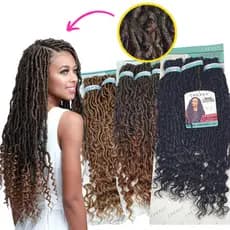 Cabelo Sintético Crochet Cherey Boho Goddess 275g 55cm Qualidade Premium