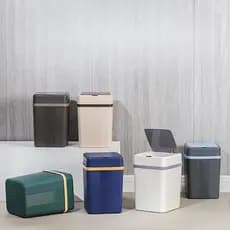 Lixeira Inteligente Automática Sensor 12L Sem Toque Banheiro Cozinha Escritório