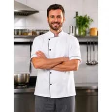 Dolma De Chef Cozinha Profissional Oxford Gola Padre Uniforme Chef Cozinheiro Dolma Cozinha Premium