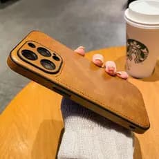 Capa À Prova De Choque De Couro Vintage Para iPhone 17 16 15 14 13 12 11 Pro MAX XS XR 7 8 Plus 16 14 Luxo High-end Prot