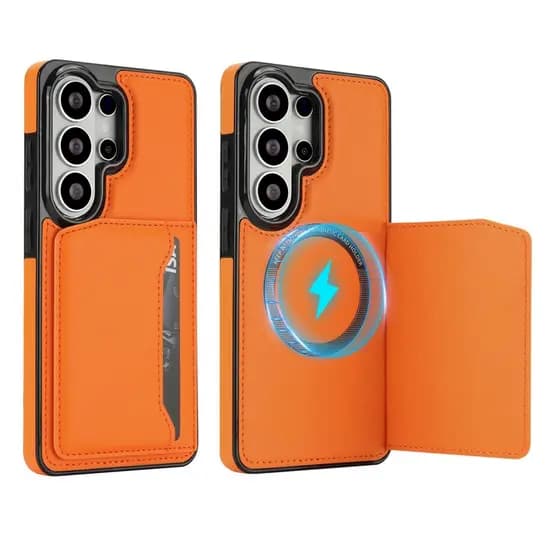 Capa Magnética De Couro De Luxo Para Samsung Galaxy S26 Ultra S22 S23 S24 S25 Plus A52 A53 A54 A73 5G A56 A57 Carteira D