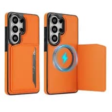 Capa Magnética De Couro De Luxo Para Samsung Galaxy S26 Ultra S22 S23 S24 S25 Plus A52 A53 A54 A73 5G A56 A57 Carteira D