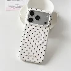 Linda Capa De Atração Magnética De Bolinhas Para iPhone 17 Pro Max 14 15 16 Luxo Brilhante Traseira De Telefone Rígido C