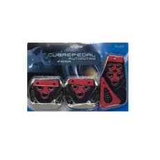 Kit 3 Peças Pedaleiras Esportivas Automotiva Carros Tuning Acessórios Universal