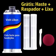 Cola De Fundição AB 80g Adesivo De Soldagem Altas Temperaturas Para Ferro Fundido Alumínio Aço Inox