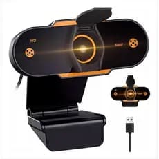 Webcam HD 1080p com microfone para computador - Widescreen USB, Ideal para Videoconferência