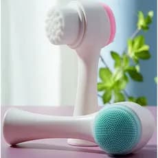 Escova de Limpeza Multifuncional Dupla Face em Silicone / Limpador Facial / Escova Portátil 3D / Limpeza Facial