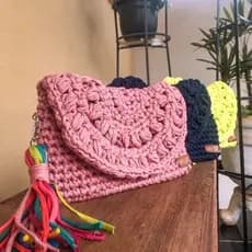 Kit com 3 clutch / Carteira de mão / carteira de mão de crochê /  clutch de crochê / clutch / bolsa no atacado / bolsa para revenda