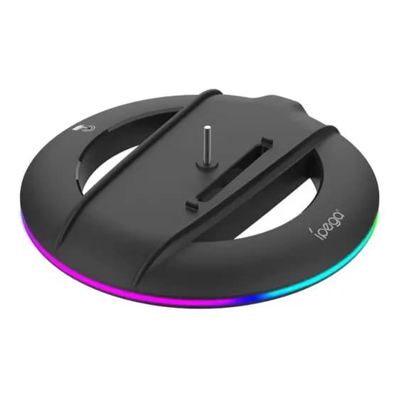 Suporte Vertical Para Ps5 Slim Fisico E Digital Com Luz Rgb