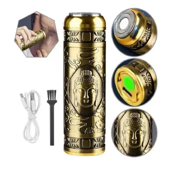 Mini Barbeador Elétrico Portátil Aparador De Barba Lavável Homens Recarregável USB