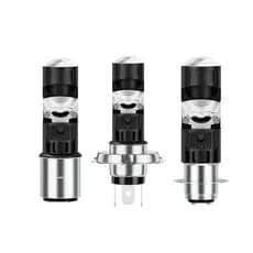 1PC P15D T19 H6 H4 Lâmpada de Farol LED para Motocicleta 6000K 12W com Luz Alta e Baixa, à Prova d'Água