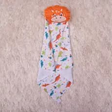 Naninha Para Bebe Com Prendedor De Chupeta Pelucia Plush Forro Algodão Paninho Dinossauro Enxoval
