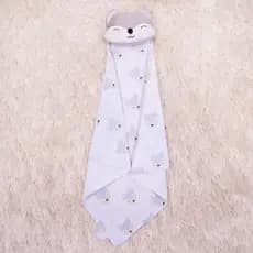 Naninha Para Bebe Com Prendedor De Chupeta Pelucia Plush Forro Algodão Paninho Raposinha Enxoval