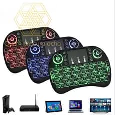 Mini Teclado Sem Fio Com Led para Xbox360 / Tablets / TVSamart com led