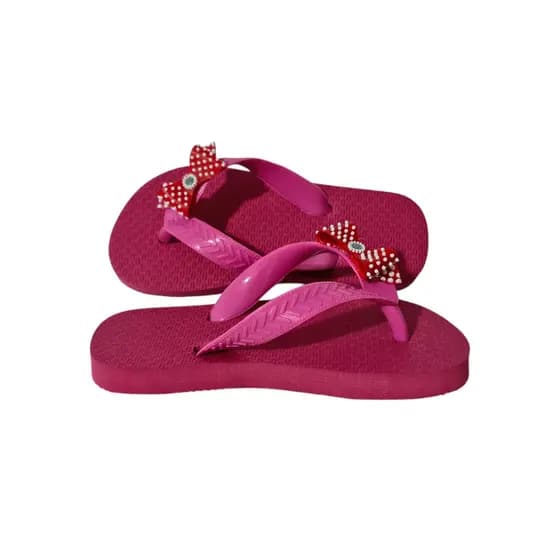 Chinelo Infantil Menina Com Laço Confortável