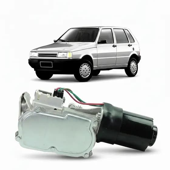 Motor Limpador Parabrisa Dianteiro Fiat Uno 1990 A 2010 C/ Temporizador