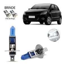 Par Lampada Super Branca 8500k Farol Alto Vw Gol G5 2009