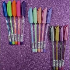 Caneta Gel Art neon, pastel ou glitter kit com 14, 5 ou 4 unidades