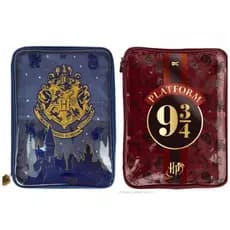 Pasta criativa bolsa porta caderno em PVC cristal Harry Potter um ziper DAC