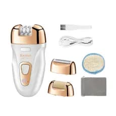 Kemei -  3 Em 1 Feminino Depilação Corporal Para  Mulheres Recarregável Barbeador Elétrico KM 7102