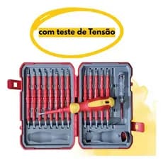 Jogo Chave De Fenda Isolada e Phillips Kit 29 Chave de Precisão Para Eletricista Reparos 1000v