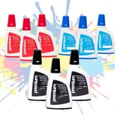 Tinta Para Carimbo Premium 30ml -  3 Unidades - Alta Pigmentação !