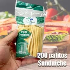 200 PALITOS 9CM MADEIRA SANDUICHE LANCHE, BURGUER, THEOTO