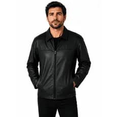 Jaqueta de Couro Legitimo Tradicional Masculino Original Búfalo Couros