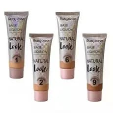 Bases Líquida Ruby Rose Natural Look Chocolate HB8051