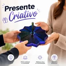 Brinquedo Sensorial Estrela Espiral Antiestresse Fidget Toy Alívio da Ansiedade TDH