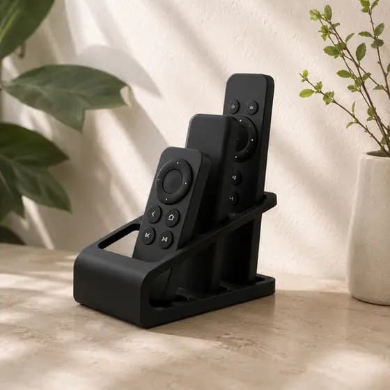 Porta Suporte Controle Remoto Organizador de Mesa 3D Suporte para Controles TV Quarto Sala Moderno Envio Rápido