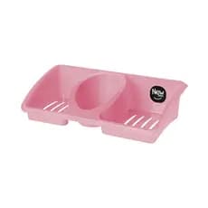 Porta Detergente, Esponja e Sabão - Organizador de Pia Suporte Para Detergente Cozinha New Plastic
