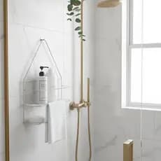 Porta Shampoo Sabonete Suporte Registro Pendurar Banheiro