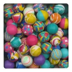 Kit 30 Bolinhas Pula Pula 27mm multicoloridas Festas Lembrancinhas maquina de Bolinha