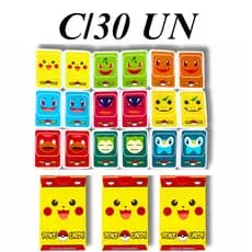30 JOGO DA MEMORIA POKE CARDS POKÉMON GO JOGO INFANTIL FESTAS PRENDA LEMBRANCINHA INFANTIL PRENDAS