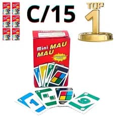KIT 15 Lembrancinha Mini  MAU MAU Jogo de cartas  cartas festas aniversario Lembrancinha prenda Brinquedo Infantil