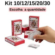KIT 10/12/15/30/40 Do Jogo  Mini Baralho Caixas  Festa aniversário Jogo de Cartas/ Lembrancinhas