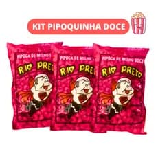 Pipoca Doce Rio Preto Kit com 20 Unidades de 20g Festas Aniversario