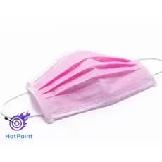 Máscara Descartável De Proteção Facial Tripla Cx C/ 50 Pçs Rosa