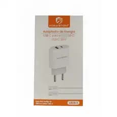 Carregador Rápido Tipo-C H'maston LR28-3 | 50W PD | Eficiência e Compacto