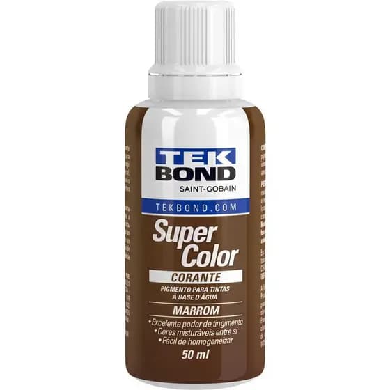 1 Unidade Corante Tekbond Líquido Bisnaga 50ml Marrom