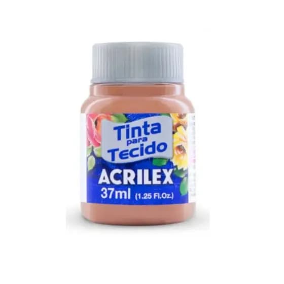 04 Unidades Tinta Tecido Fosca Castanho Claro 815 37ml Acrilex