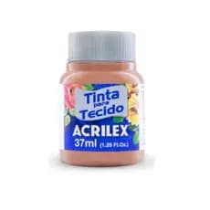 04 Unidades Tinta Tecido Fosca Castanho Claro 815 37ml Acrilex