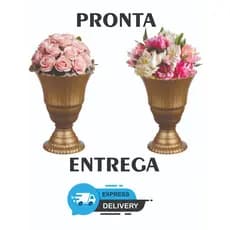 6 Vaso Decorativo 20cm - Luxo - Centro de Mesa - Decoração