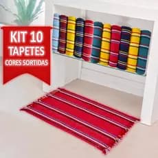 Kit 10 Tapete De Banheiro Tapete de Porta Toalha De Piso De Banheiro Jogo De Tapete Varias Cores Kit 10 Unidades