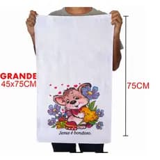 Kit 15 Pano De Prato Grande 45x75 CM Pano De Copa E Cozinha 15 Unidades Estampado Algodão